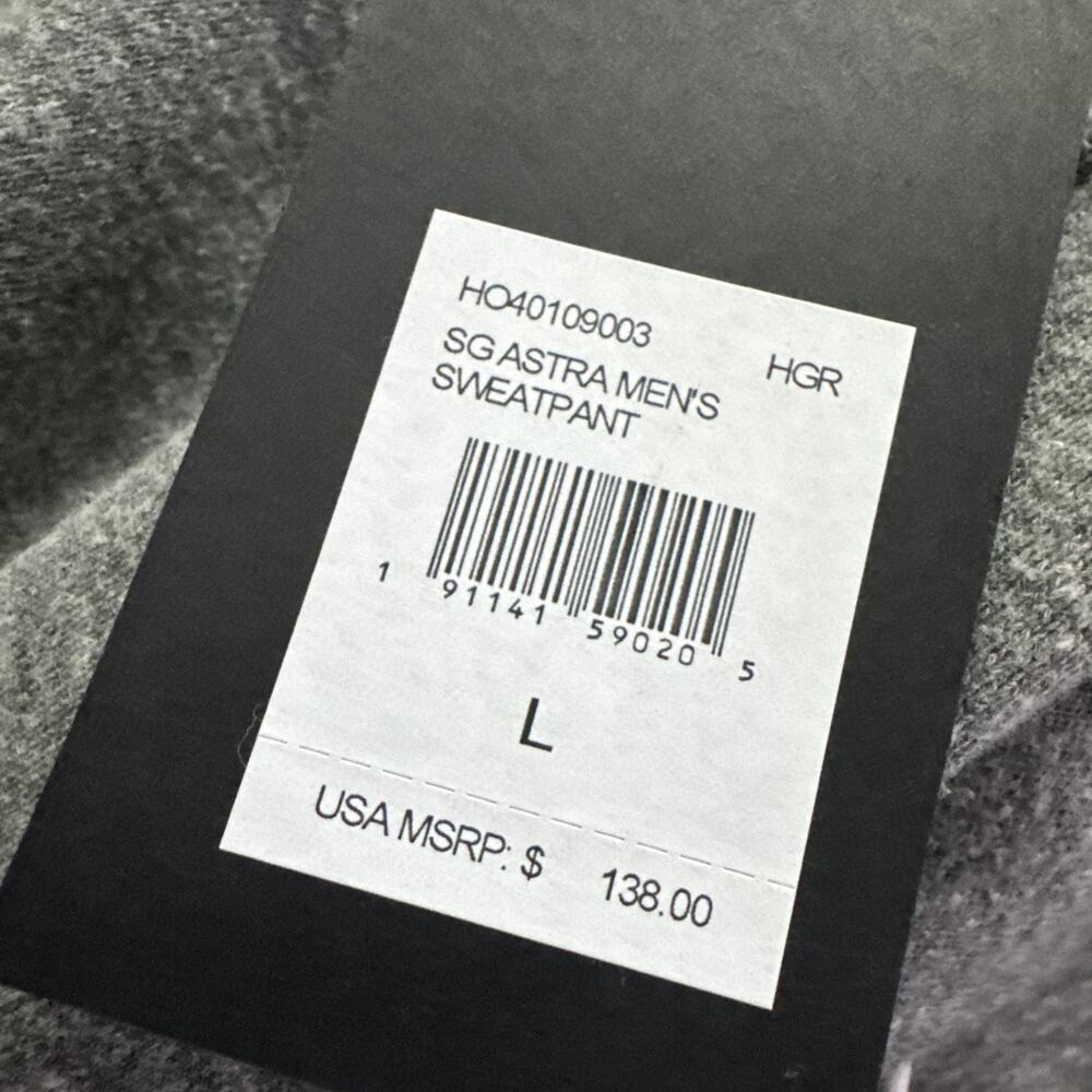 NWT Spiritual Gangster Astra Sweatpants Men’s Size Large Joggers Retro Star Gray - Picture 7 of 7